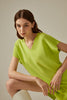 Casual Women's Knitted Suit Solid Color Summer Sweater Set Pullover Two-piece Ladies V-Neck Top Short Pants
