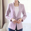 Casual blazer New spring fashion temperament formal long sleeve slim women jacket office ladies plus size work wear coat