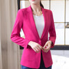 Casual blazer New spring fashion temperament formal long sleeve slim women jacket office ladies plus size work wear coat