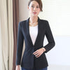 Casual blazer New spring fashion temperament formal long sleeve slim women jacket office ladies plus size work wear coat