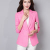 Casual one button elegant blazer women plus size suit women office three quarter sleeve 2022 new arrivals 5colors
