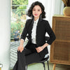 Casual professional work clothes feminine 2023 spring and summer casual red ladies blazer Slim skirt Office jacket Two-piece
