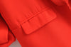 Casual women elegant blazer 2023 ladies ruched sleeve blazers jacket vintage female streetwear suits girls chic suit