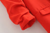 Casual women elegant blazer 2023 ladies ruched sleeve blazers jacket vintage female streetwear suits girls chic suit