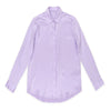 Silk blouse shirt women Stand long sleeve button up womens tops and blouses purple chemisier femme