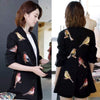 Celebrity Office Work OL Black Jacket Coat Autumn Winter  Bird Embroidery Women Runway Overcoat Long Sleeve Blazer