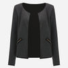 Blazers Women Short Jacket Autumn Plaid Coat Casual Slim Suit Cardigan Winter Blazer Feminino Grey Outwear Plus Size