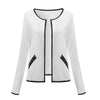 Women Blazers Short Jacket 2022 Autumn Winter Plaid Coat Casual Slim Suit Cardigan Blazer Feminino Grey Outwear Plus Size