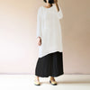 Women Vintage Linen Blouse 2022 Autumn Casual Long Shirts O Neck Long Sleeve Loose Tops Plus Size Blusas Plus Size 5XL