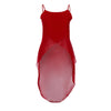 Tops & Tees Women Summer Sexy Irregular Long Tail Thin See Through Chiffon Camisole Female Tank Top 80108
