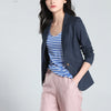 Chaquetas Primavera Mujer 2022 Slim Fit Blazer Coat Long Sleeve One Button Suit Lady Linen Blazers Work Wear High Quality LX43