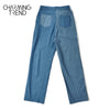 Charmingtrend Vintage striped Women's jeans trousers straight high waist denim fabric blue female pants casual chic girl jeans