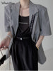 women coats casual office Lady wear nice woman jacket women blazers female plaid blazer
