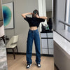 Cheeky Straight Jeans for Women High Waist Loose Non Stretch Denim With Slim Relaxed Fit Vintage Inspired Feel Pants
