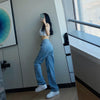 Cheeky Straight Jeans for Women High Waist Loose Non Stretch Denim With Slim Relaxed Fit Vintage Inspired Feel Pants