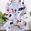 Chic Elegant Ink Painting Single Button Thin Blazer Coat Comfy Women Blazer Single Button Loose Thin Suit Jacket Outerwear