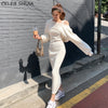 Chic Knitting Sheath Dress Woman Fall Long-sleeve O-neck Slim Waist Woman's Knit Dress Vestido Streetwear Warm Knitwear