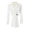Chic Waist-exposed Lapel Lady Jacket Lady Blazer Backless  Low-cut