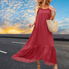 Chic Women Dress Sleeveless Loose Spaghetti Strap Sexy Summer Dress