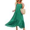 Chic Women Dress Sleeveless Loose Spaghetti Strap Sexy Summer Dress