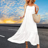 Chic Women Dress Sleeveless Loose Spaghetti Strap Sexy Summer Dress