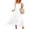 Chic Women Dress Sleeveless Loose Spaghetti Strap Sexy Summer Dress