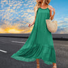 Chic Women Dress Sleeveless Loose Spaghetti Strap Sexy Summer Dress