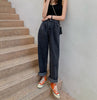 Chic Women Jeans For Women Straight Loose Boyfriend 2022 Autumn High Waist Casual Jean Female Denim Wide Leg Pants WJ125