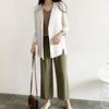 Chiffon Small Suit Coat Women's 2023 Summer Korean Loose Sunscreen Clothes Medium and Long Air Conditioning Cardigan Thin