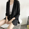 Chiffon Small Suit Coat Women's 2023 Summer Korean Loose Sunscreen Clothes Medium and Long Air Conditioning Cardigan Thin