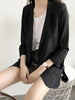 Chiffon Small Suit Coat Women's 2023 Summer Korean Loose Sunscreen Clothes Medium and Long Air Conditioning Cardigan Thin