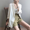 Chiffon Suit Coat Women's Thin Design Sense of Minority British Style Casual Vertical Sense Suit Women Blazers Jacket Women