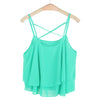 Chiffon Tank Top Women New Summer Sleeveless Shirt Sexy Ruffle Camis Loose Casual Female Tops Vest Ladies Beach Short Vest