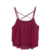 Chiffon Tank Top Women New Summer Sleeveless Shirt Sexy Ruffle Camis Loose Casual Female Tops Vest Ladies Beach Short Vest