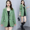 Chikichi Elegant Green Blazer Women Spring Street Blazer Casual Commuter British Style Blazer Women Office Lady Suit Blazer XXXL