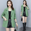 Chikichi Elegant Green Blazer Women Spring Street Blazer Casual Commuter British Style Blazer Women Office Lady Suit Blazer XXXL