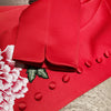 Chinese Embroidered Blazer & Suits High End Handmade Clothing Red Embroidery  Blazers Skirts Suit for Women 2 Pieces Set