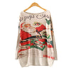 Christmas Sweaters Women New Year Knitted Pullovers Winter Santa Claus Print Jumper Long Sleeve Loose Tops Warm Knits Blouse