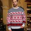 Christmas Winter Pullover Family Casual Deer Knitted Sweater Couples Vintage Loose Knitwear Unisex Thick Long Sleeve Warm Jumper