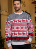 Christmas Winter Pullover Family Casual Deer Knitted Sweater Couples Vintage Loose Knitwear Unisex Thick Long Sleeve Warm Jumper