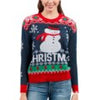 Christmas Winter Pullover Women Casual Deer Knitted Sweater Vintage Loose Long Sleeve Knitwear Female Elegant O-Neck Warm Jumper