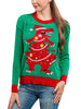 Christmas Winter Pullover Women Casual Deer Knitted Sweater Vintage Loose Long Sleeve Knitwear Female Elegant O-Neck Warm Jumper