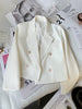 Circyy Beige Short Blazer Women Simple Coat Office Lady Korean Chic Spring Autumn Black Suit Pockets Casual Clothing