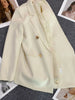 Circyy Blazer Women Office Lady Green Spring Autumn 2023 Suits Coat Clothing Notched Collar Solid Korean Chic Casual
