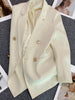 Circyy Blazer Women Office Lady Green Spring Autumn 2023 Suits Coat Clothing Notched Collar Solid Korean Chic Casual