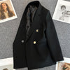 Circyy Blazer Women Office Lady Green Spring Autumn 2023 Suits Coat Clothing Notched Collar Solid Korean Chic Casual