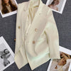 Circyy Blazer Women Office Lady Green Spring Autumn 2023 Suits Coat Clothing Notched Collar Solid Korean Chic Casual