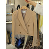 Circyy White Short Blazer Women Coat Office Lady Korean Chic Spring Autumn Suit Pockets Vintage Simple Casual Clothing