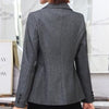 Classic Blazer Women's Slim Fitting Single Button Black Blazers Women Office Lady Jacket Pockets Female Chic OL Tops