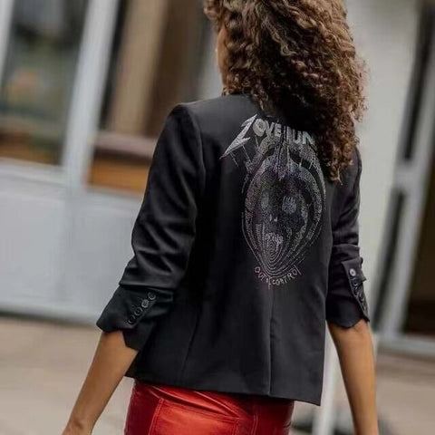 Women's Embellished Back Blazer